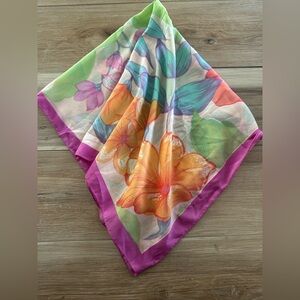 Shalom Floral Scarf Vintage